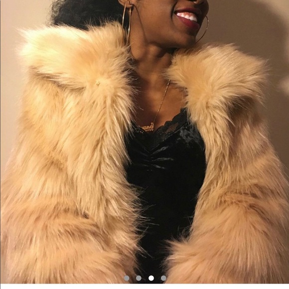 FAUX FUR JACKET - Picture 3 of 4